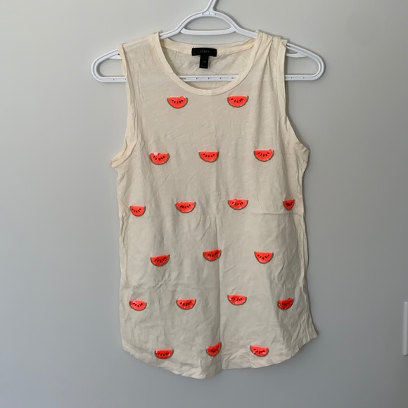 J crew watermelon tank size XXS - Picture 1 of 1